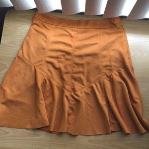 Suede skirt